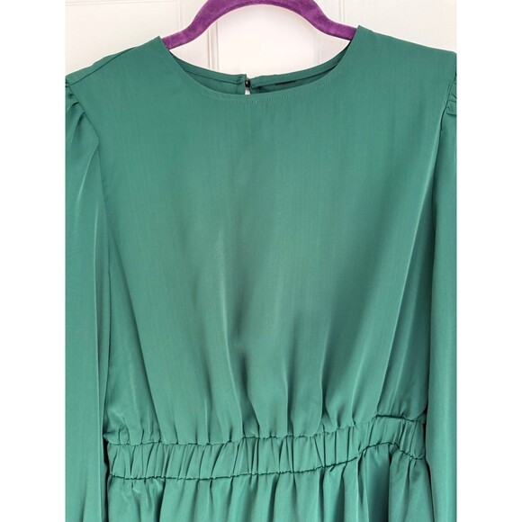 Green Ruffle Mini Dress - Picture 4 of 10